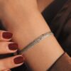 GHALIA Bracelet - Triple Cordon Satiné (Sqalli)